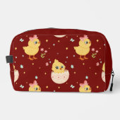 Cute Easter Chick with Pink Bow Seamless Pattern  ドップキット (正面)