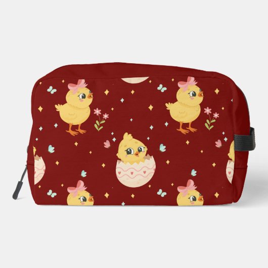 Cute Easter Chick with Pink Bow Seamless Pattern  ドップキット (裏面)