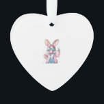 Cute Easter Day Bunny Blowing Bubble Rabbit Women  オーナメント<br><div class="desc">Cute Easter Day Bunny Blowing Bubble Rabbit Women Girls Kids T-Shirt</div>