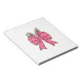 Cute Easter Day Coquette Bow Bunny Rabbit Womens G ノートパッド (アングル)