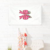 Cute Easter Day Coquette Bow Bunny Rabbit Womens G 横断幕 (インサイチュ)