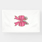 Cute Easter Day Coquette Bow Bunny Rabbit Womens G 横断幕 (横)