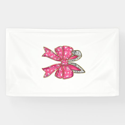 Cute Easter Day Coquette Bow Bunny Rabbit Womens G 横断幕 (横)