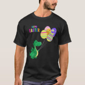 Cute Easter Dino Balloon Design Tシャツ (正面)