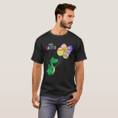 Cute Easter Dino Balloon Design Tシャツ (正面フル)