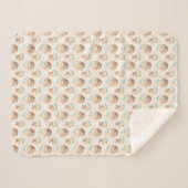 Cute Easter Easter Bunny Sherpa Blanket シェルパブランケット (正面(横))