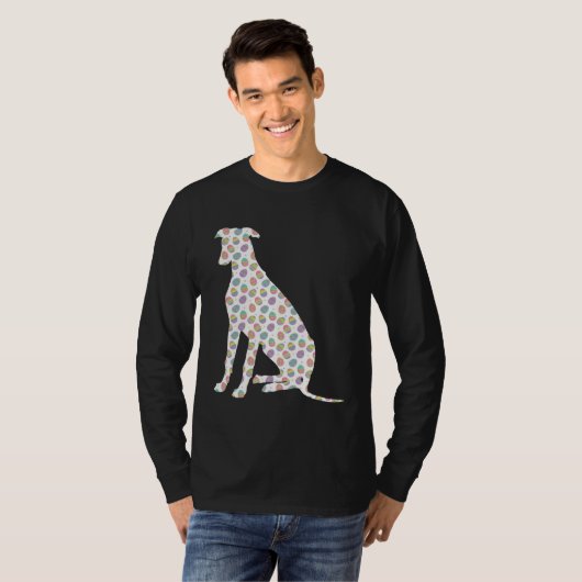 Cute Easter Egg Greyhound Easter Day 2023 Tシャツ (正面フル)