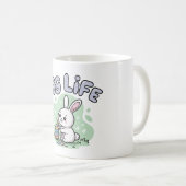 Cute Easter Egg Life Bunny Artwork コーヒーマグカップ (正面右)