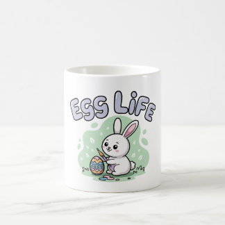 Cute Easter Egg Life Bunny Artwork コーヒーマグカップ