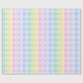 Cute Easter Egg Pastel Checkered wrapping paper ラッピングペーパー (フラット)