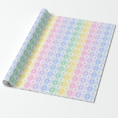 Cute Easter Egg Pastel Checkered wrapping paper ラッピングペーパー (アンロールド)