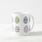 Cute Easter Eggs Mug コーヒーマグカップ (正面右)