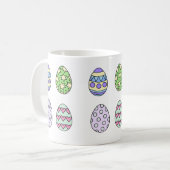 Cute Easter Eggs Mug コーヒーマグカップ (正面左)