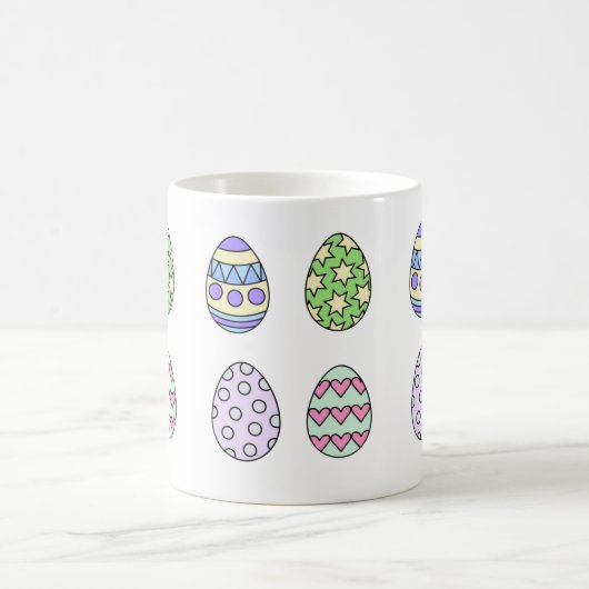 Cute Easter Eggs Mug コーヒーマグカップ (中央)