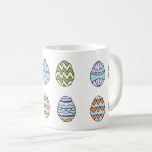 Cute Easter Eggs Mug style 2 コーヒーマグカップ (正面右)