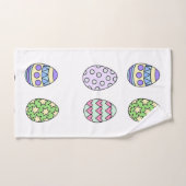 Cute Easter Eggs Pattern Bathroom Towel Set バスタオルセット (ハンドタオル)