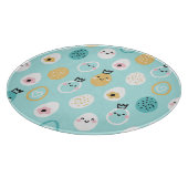 Cute Easter Eggs Pattern Kawaii Pastel Eggs  カッティングボード (角)