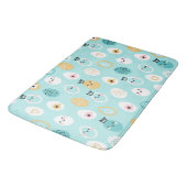 Cute Easter Eggs Pattern Kawaii Pastel Eggs  バスマット (アングル)