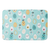 Cute Easter Eggs Pattern Kawaii Pastel Eggs  バスマット (正面)