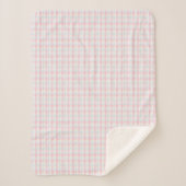 Cute Easter Pastel Plaid Sherpa Blanket シェルパブランケット (正面)