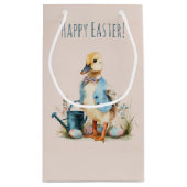 Cute Easter small glossy Gift bag スモールペーパーバッグ (裏面)