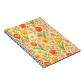 Cute Easter/spring patterned flowers ノートブック (右側)