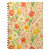 Cute Easter/spring patterned flowers ノートブック (正面)