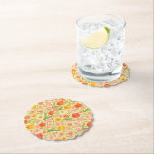 Cute Easter/spring patterned flowers ペーパーコースター (インサイチュ)