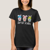Cute Easter Squad Bunny Gnome Pastel Spring Eggs A Tシャツ (正面)