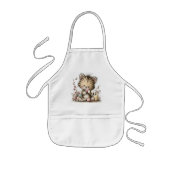 Cute Easter Tiger Cub Illustration 子供用エプロン (正面)