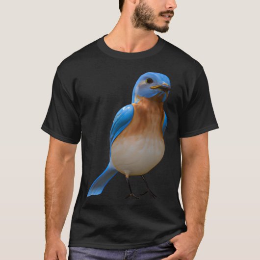 Cute Eastern Bluebird Sunset  1 Tシャツ (正面)