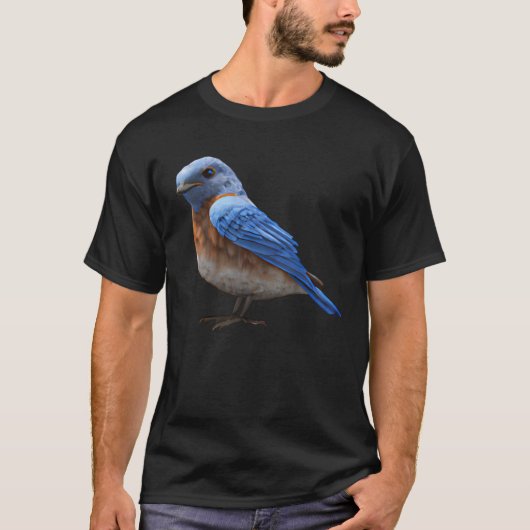 Cute Eastern Bluebird Sunset Tシャツ (正面)