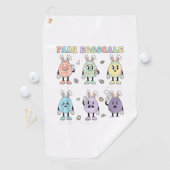 Cute Eggs Pain Scale Nurse Triage ICU Assessment E ゴルフタオル (インサイチュ)