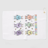 Cute Eggs Pain Scale Nurse Triage ICU Assessment E ゴルフタオル (横)