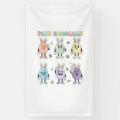 Cute Eggs Pain Scale Nurse Triage ICU Assessment E 横断幕 (縦)