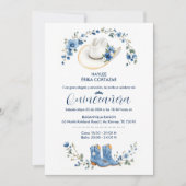 Cute Elegant Coastal Cowgirl Boots & Hat XVs 招待状 (正面)