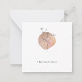 Cute Elegant Flower I Believe In You Quote Card ノートカード (正面)