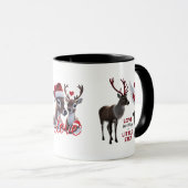 Cute & Elegant Reindeer "Love in Every Little Step マグカップ (正面右)