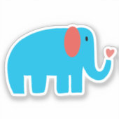 Cute Elephant シール (正面)