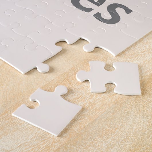 Cute Elephant Birth Stats ジグソーパズル (側面)