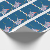 Cute Elephant Birthday  ラッピングペーパー (角)