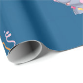 Cute Elephant Birthday  ラッピングペーパー (ロールコーナー)