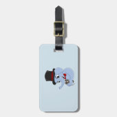 Cute elephant boy cartoon ラゲッジタグ (正面縦)