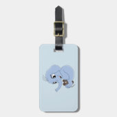 Cute elephant boy cartoon luggage tag ラゲッジタグ (正面縦)