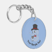 Cute elephant cartoon  keychain キーホルダー (正面左)