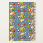 Cute Elephant Clown Kid Spiral Notebook with Name ノートブック (裏面)