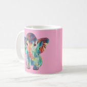 Cute Elephant Colourful Mug コーヒーマグカップ (正面左)