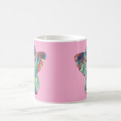 Cute Elephant Colourful Mug コーヒーマグカップ (中央)