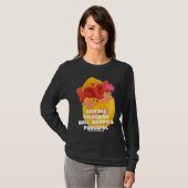 Cute Elephant Ganesha Peace Lotus Loving Kindness  Tシャツ (正面フル)