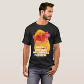 Cute Elephant Ganesha Peace Lotus Loving Kindness  Tシャツ (正面フル)